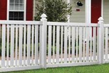 Long Island residential pvc fence